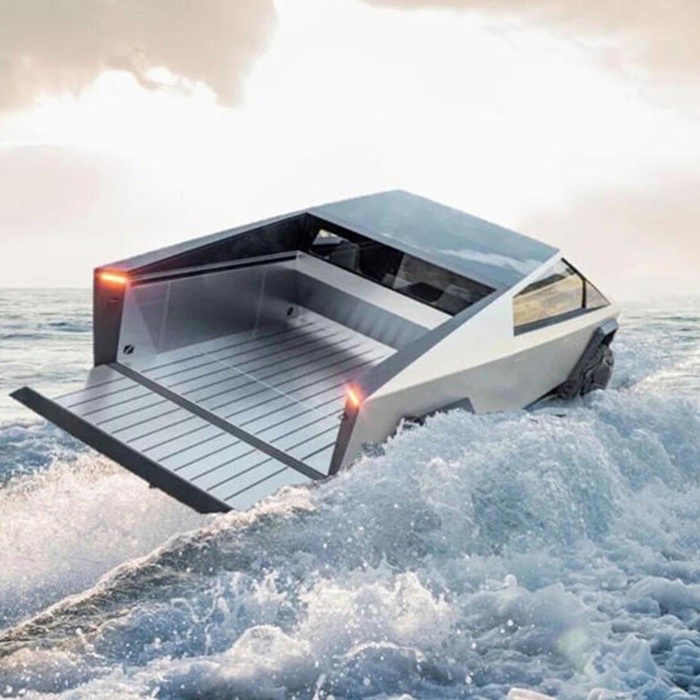 Elon Musk, Cybertruck'ın tekne gibi suda gidebileceğini açıkladı