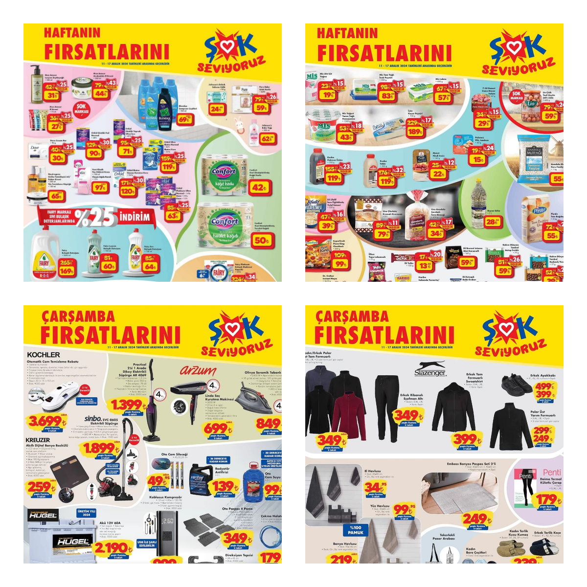 ŞOK Zincir Marketlerinin Dev İndirimi Başladı! 11-18 Aralık Tarihlerinde Geçerli Olacak İndirimde Neler Var?