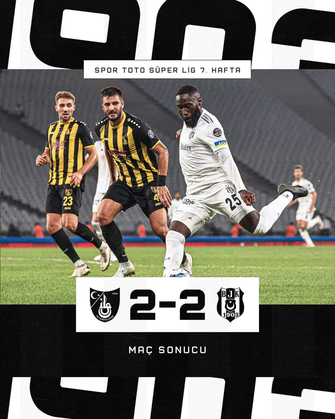 Beşiktaş İstanbul'da berabere kaldı