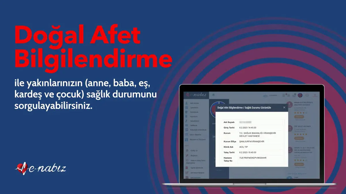 E-Nabız'a yeni özellik: Depremzede yakınlarına ulaşamayanlar fotoğrafını yükleyebilecek