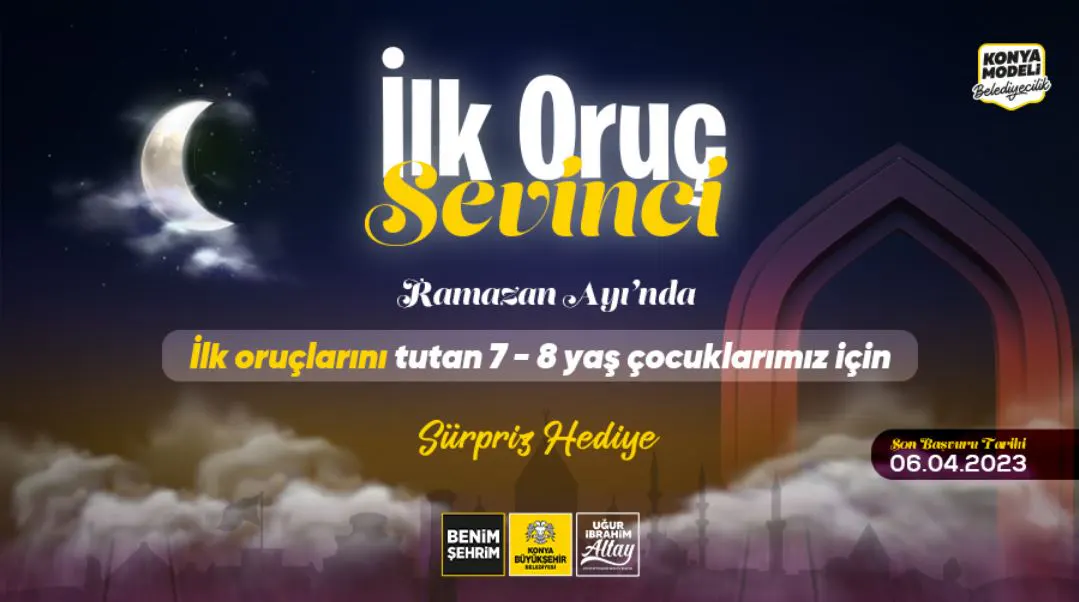 Konya Büyükşehir Belediyesi'nden Oruç Hediyesi! TIKLA BAŞVURU YAP