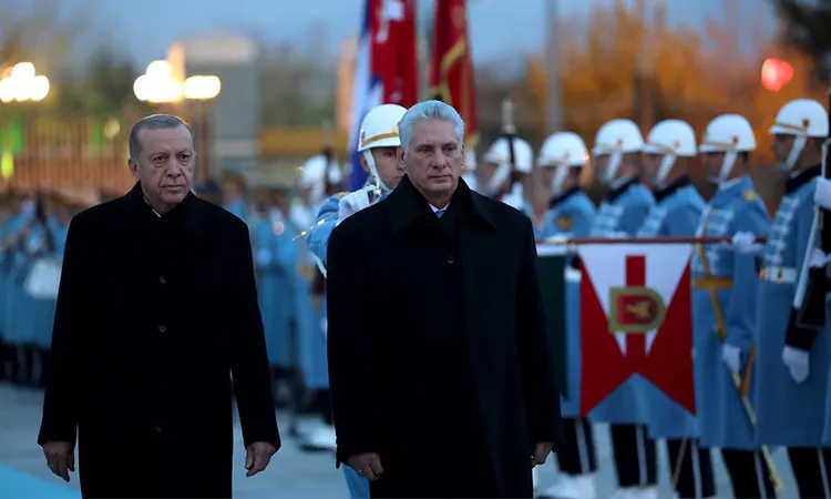 Küba Devlet Başkanı Canel Ankara'da