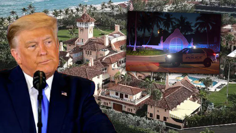 Son dakika: ABD eski başkanı Donald Trump'ın evine FBI baskını! Saatler önce yayınlandı... Şok fotoğraflar