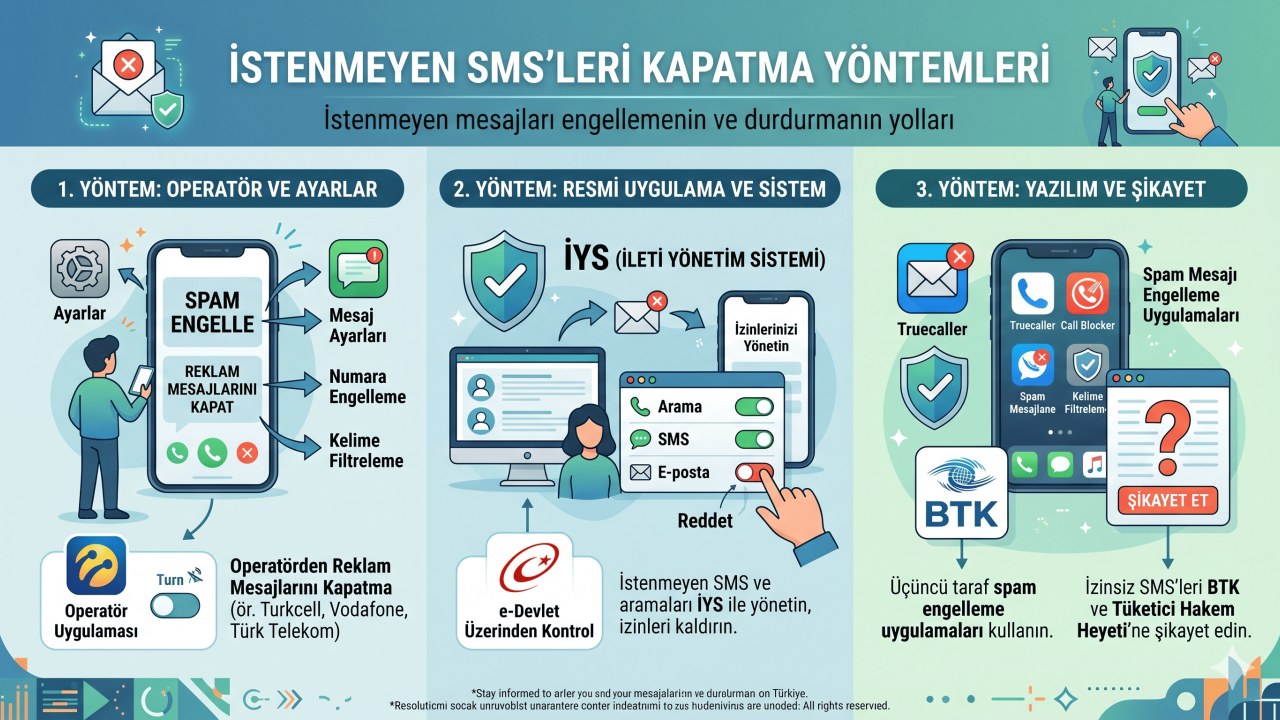 Belediye Mesajları Nasıl Engellenir? İstenmeyen SMS’leri Engelleme Yöntemleri